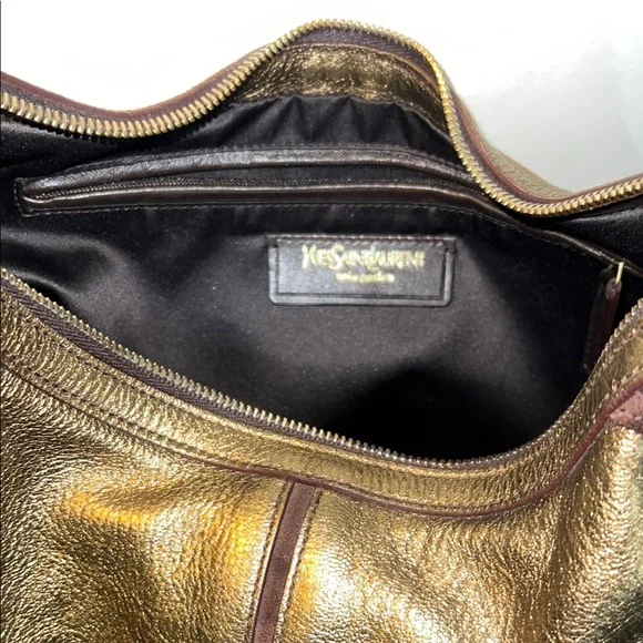 FLASH SALE🔥🔥RARE💕TOM FORD X YSL💗MOMBASA METALLIC GOLD BAG💗💗💗 - Picture 10 of 14